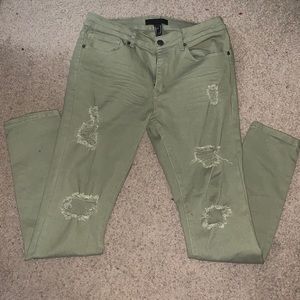 Fashion Nova men Olive jeans